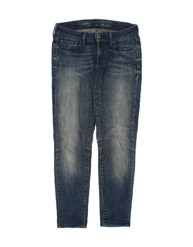 LEVI'S Womens Slight Curve Skinny Jeans W26 L27  Blue