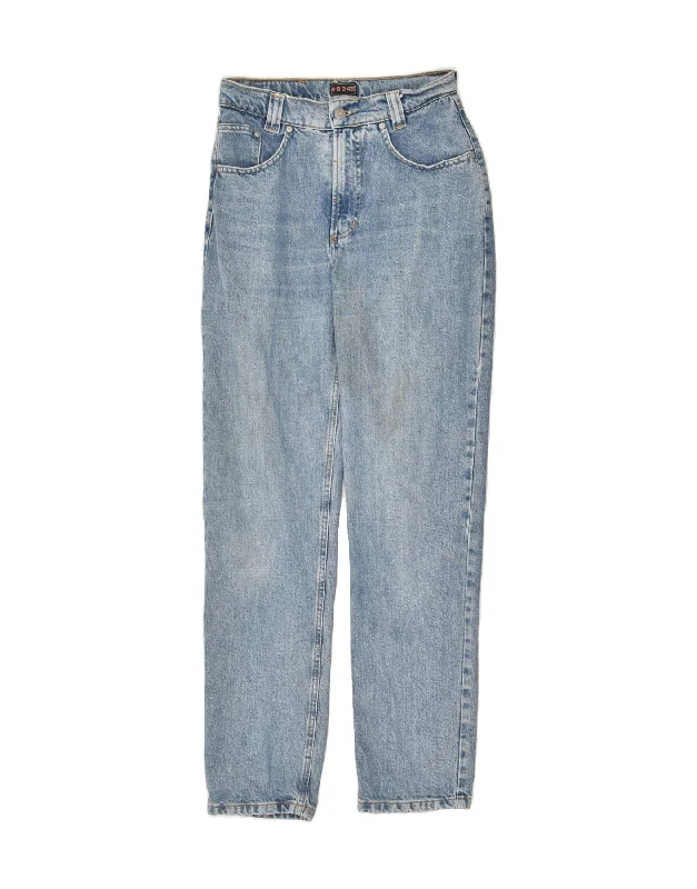 H.I.S Womens Tapered Jeans W26 L30 Blue Cotton