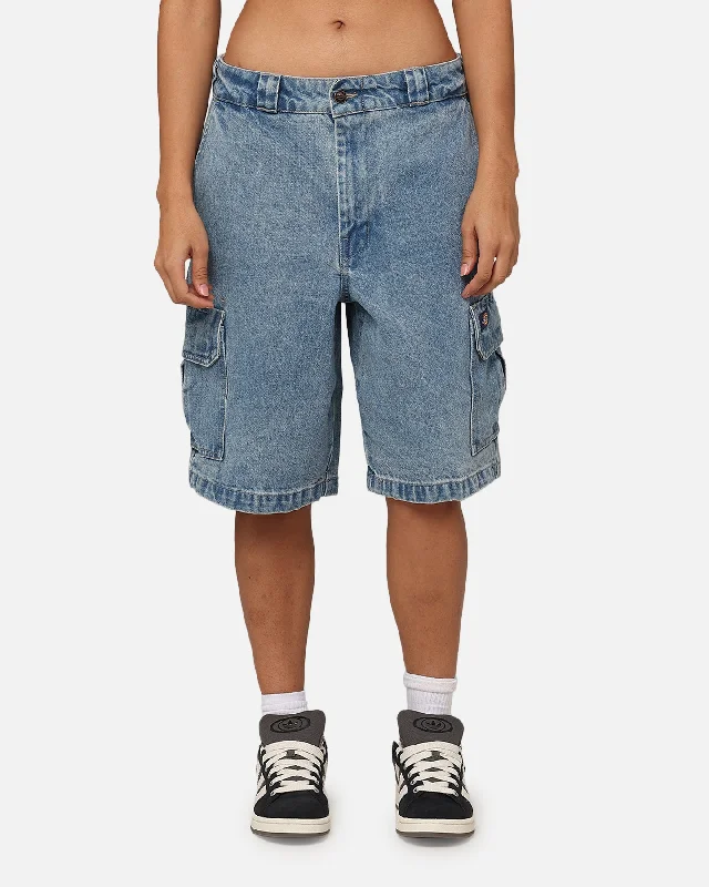 Dickies 42283 Denim Cargo Shorts Stone Washed Indigo