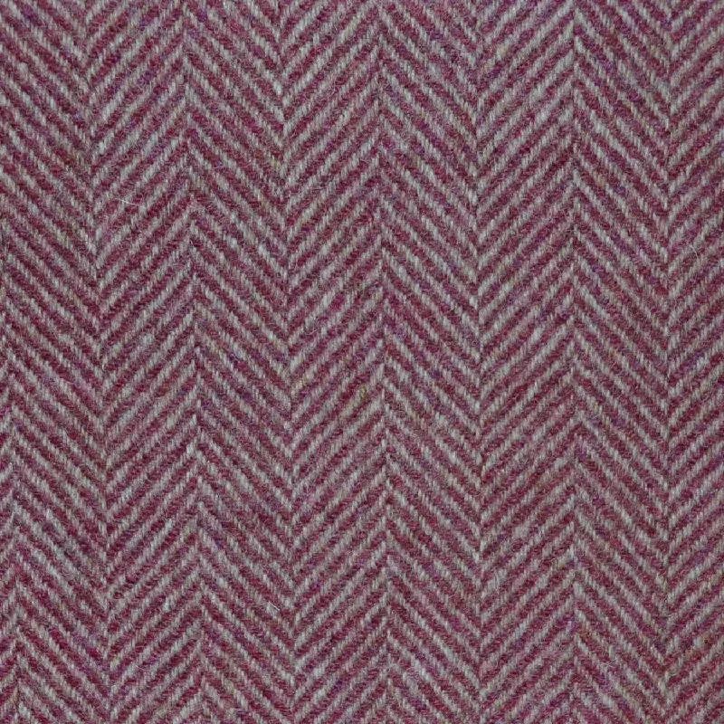 Rose and Light Grey All Wool Herringbone Coating