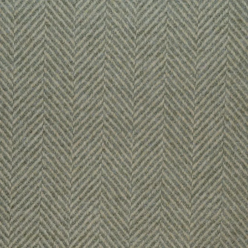 Beige and Apple Green All Wool Herringbone Coating
