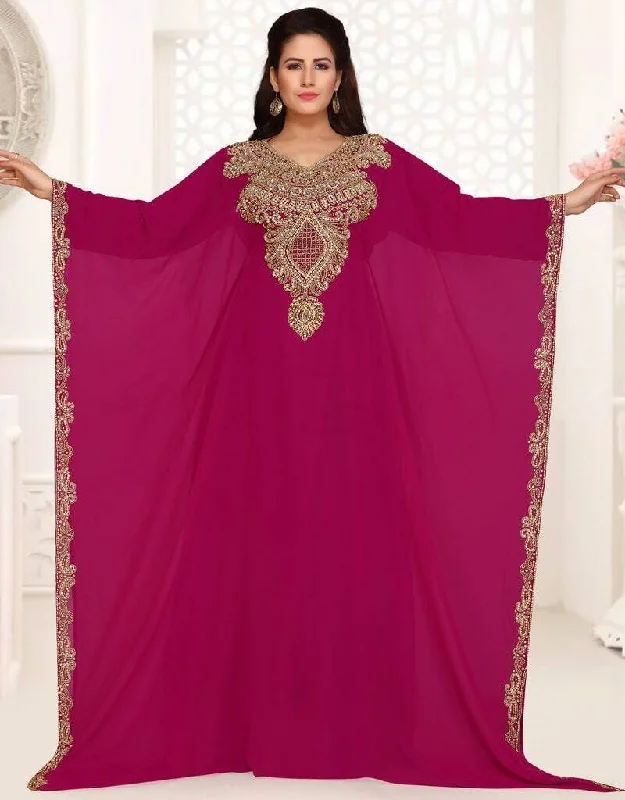 Exclusive farasha dress two side open Long Satin Gown