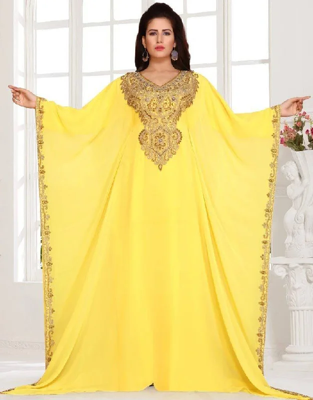 Farasha Gold and copper embroidery Cozy Lace Robe