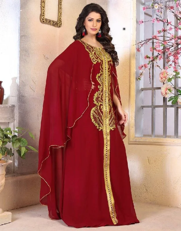 Georgette Kaftan Farasha style