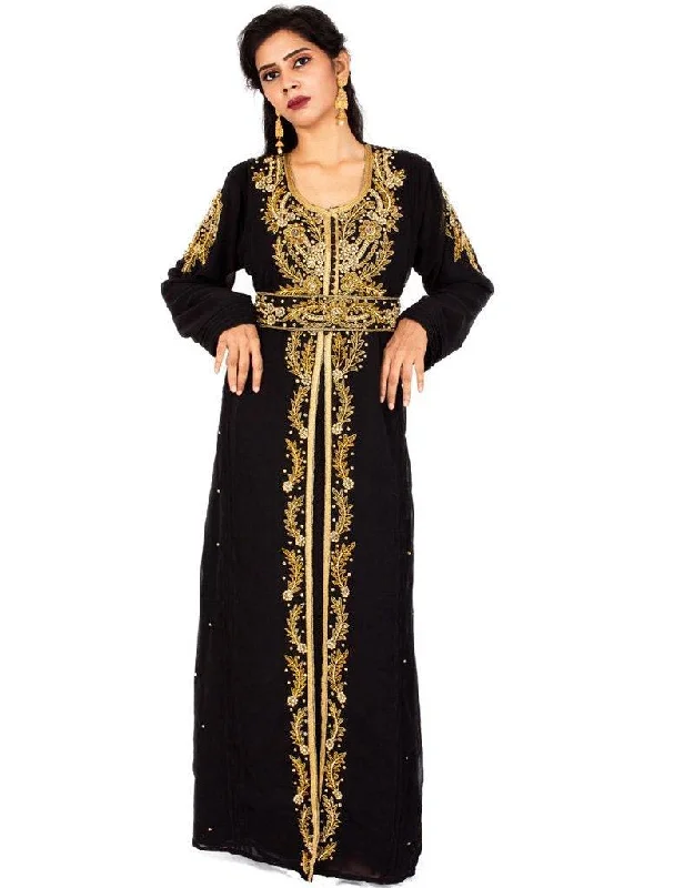 Modest Wedding moroccan Style caftan  Green