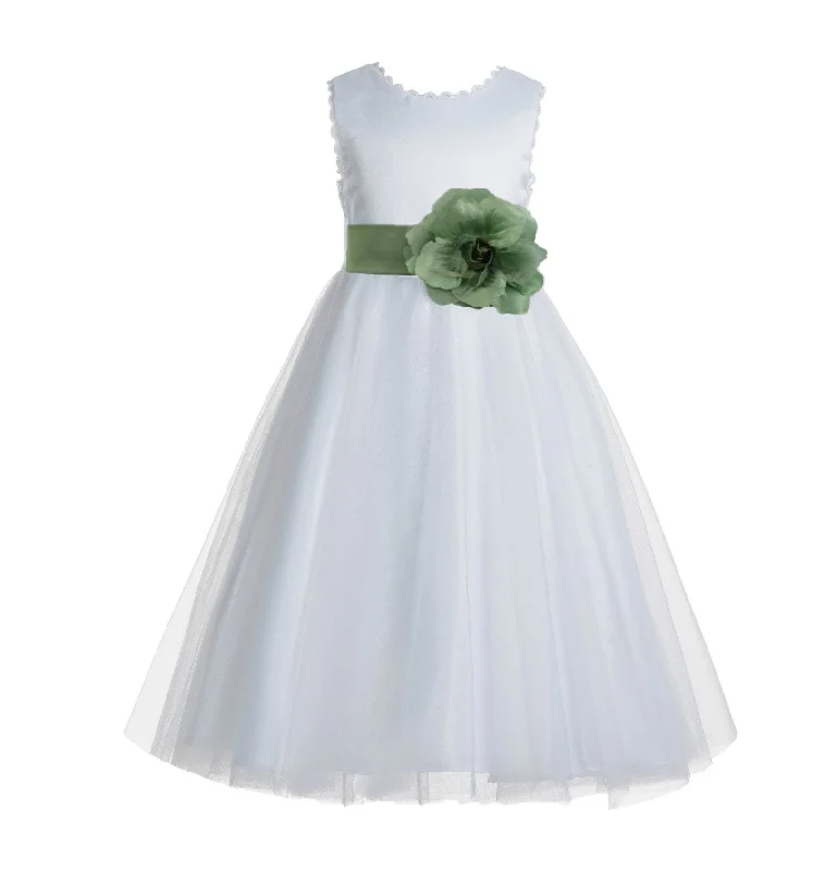 ivory / clover green