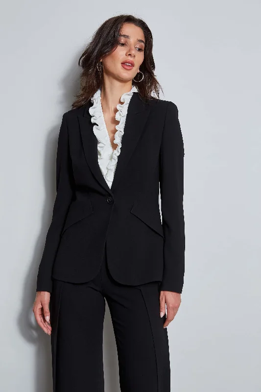 Panel Single Button Blazer Sequin unclassified dresses