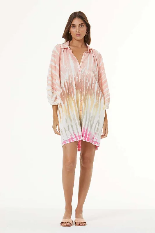 Sailboat Shirt Dress // Buttercup Agate White Shirt Dress