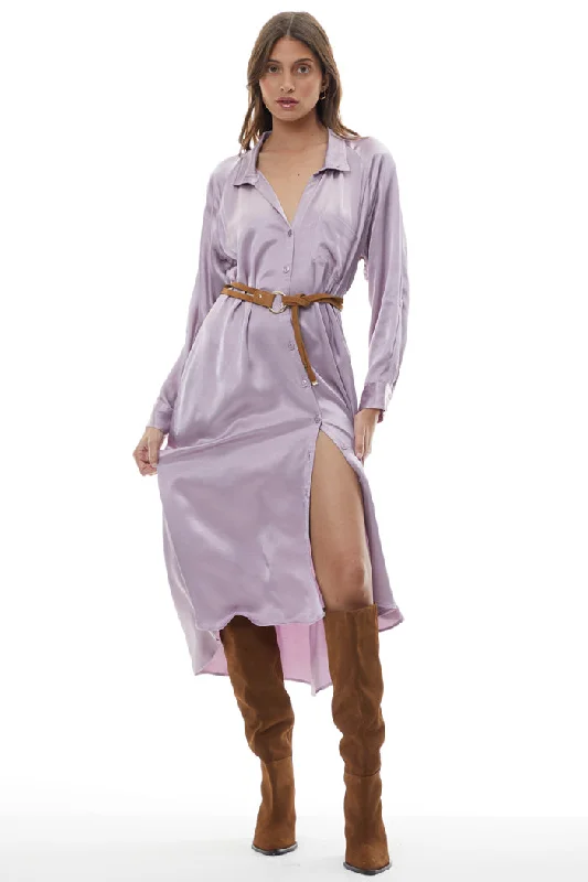 Scarlet Shirt Dress // Elderberry ~ NO RETURNS Blue Shirt Dress