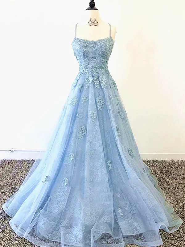 Blue Backless Lace Prom Dresses, Open Back Blue Lace Formal Evening Graduation Dresses Lace High Neck Dress Blue Backless Lace Prom Dresses, Open Back Blue Lace Formal Evening Graduation Dresses Lace High Neck Dress