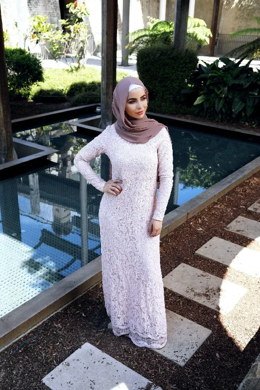 Blush Lace Dress Lace Dress Trendy